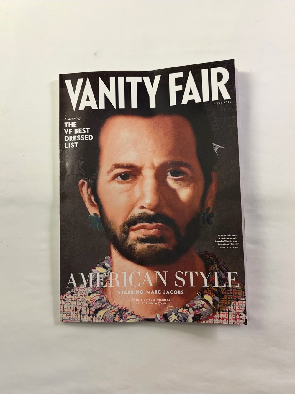 Vanity Fair Marc Jacobs “American Style” Issue Style 2026 Magazine